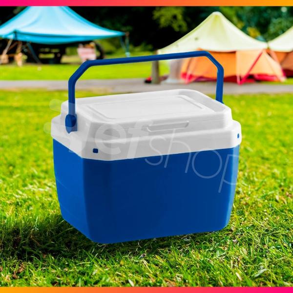 Imagem de Caixa Térmica Cooler 6 Litros 9 Latas Praia Camping Piscina Com Alça