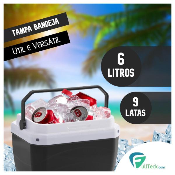 Imagem de Caixa Térmica Cooler 6 Litros Com Alça Praia E Cerveja