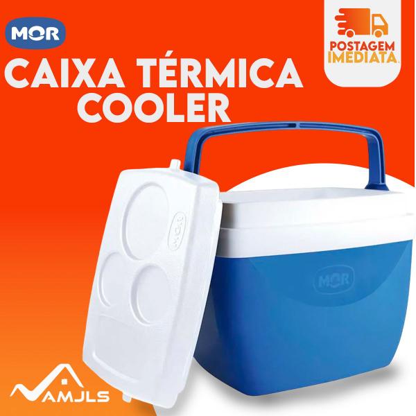 Caixa Térmica Cooler com Alça 12 Litros comporta 16 Latas - Mor Imagem de Caixa Térmica Cooler com Alça 12 Litros comporta 16 Latas - Mor