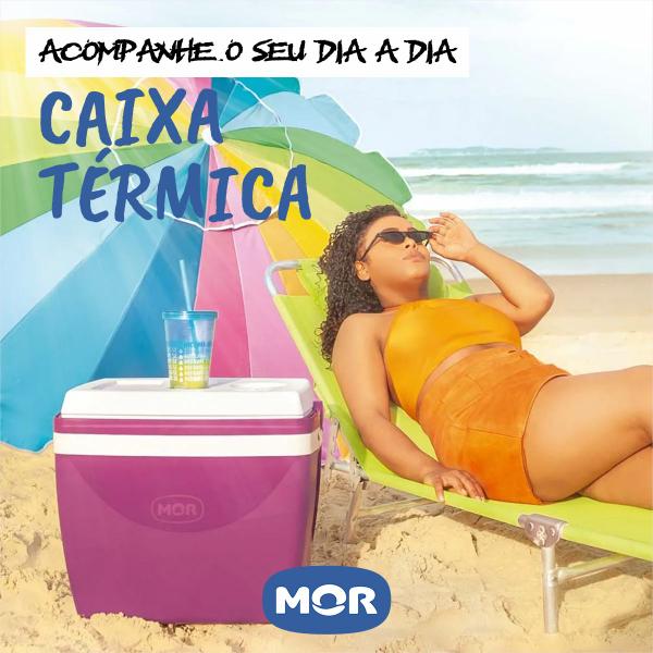 Caixa Térmica Cooler com Alça 12 Litros comporta 16 Latas - Mor Imagem de Caixa Térmica Cooler com Alça 12 Litros comporta 16 Latas - Mor