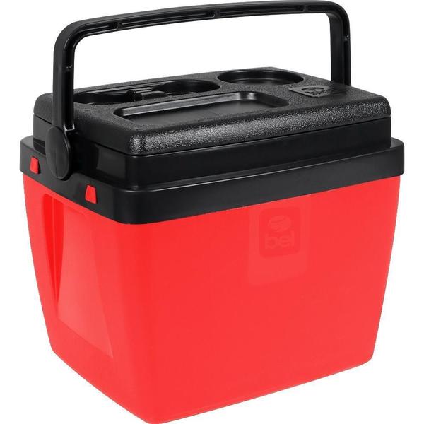 Caixa Termica Cooler Com Alça 12L Bel - Cor Vermelho E Preto Imagem de Caixa Termica Cooler Com Alça 12L Bel - Cor Vermelho E Preto