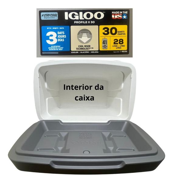 Imagem de Caixa Térmica Cooler Latitude 30 Cinza 28 Lts Igloo Coleman