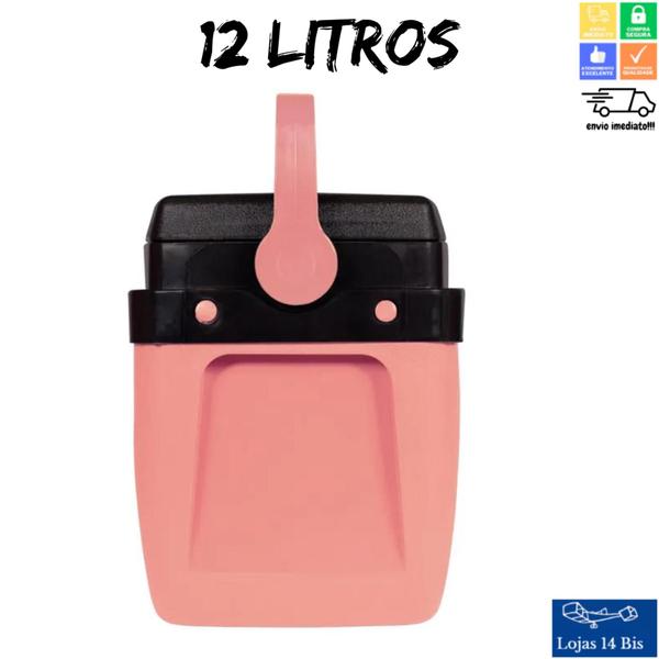 Caixa Térmica Cooler Mor 12l Pêssego Com Suporte P/ Bebidas Imagem de Caixa Térmica Cooler Mor 12l Pêssego Com Suporte P/ Bebidas