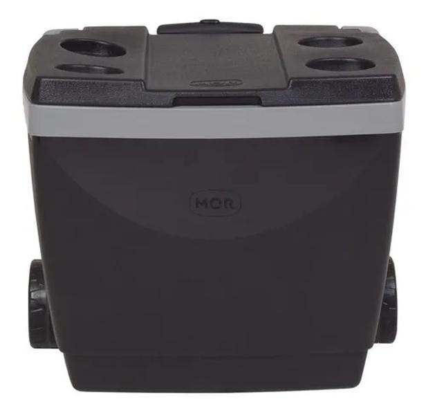 Caixa Térmica Cooler MOR 42 Litros Com Rodas E Puxador Imagem de Caixa Térmica Cooler MOR 42 Litros Com Rodas E Puxador