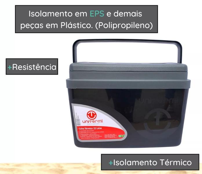 Imagem de Caixa Térmica Cooler Praia Piscina 15 Litros Alça 22 Latas