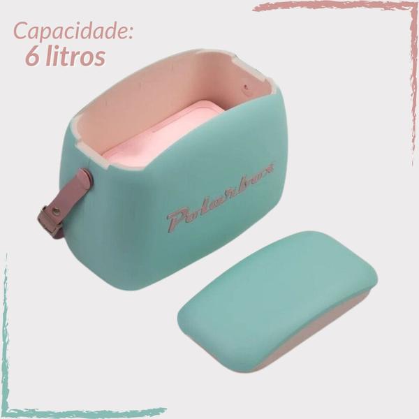 Imagem de Caixa Térmica Cooler Retro Vintage 6 litros Polarbox Marmita Fitness