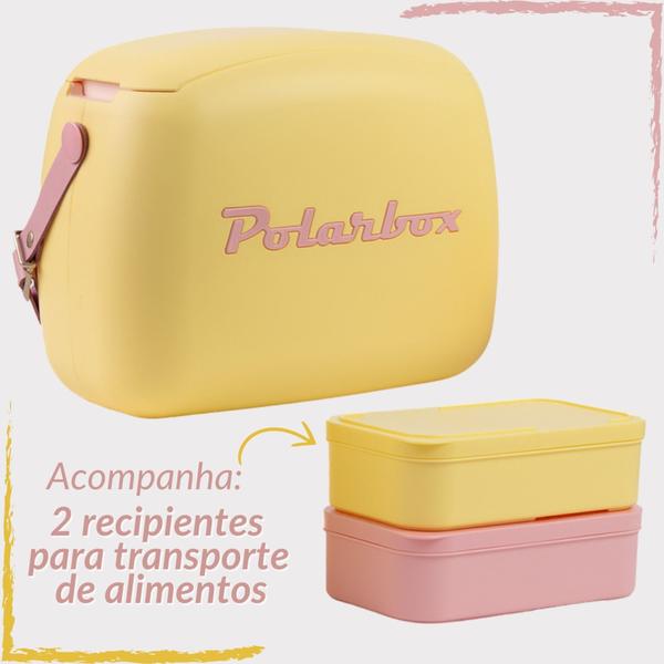 Imagem de Caixa Térmica Cooler Retro Vintage 6 litros Polarbox Marmita Fitness