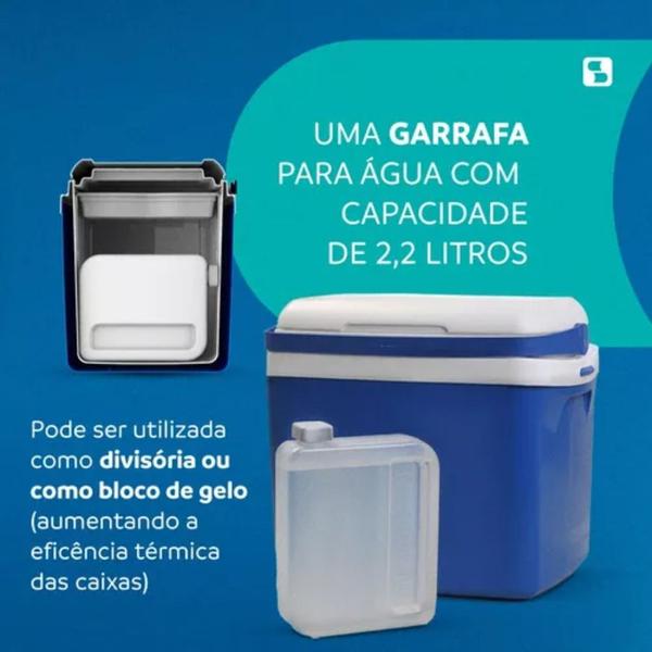 Imagem de Caixa Termica Cooler Tropical Com Acessorios 32 Lts Soprano