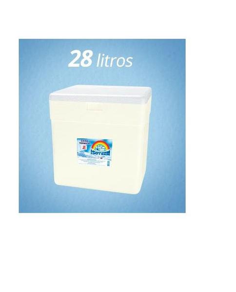 Imagem de Caixa Térmica De Isopor 28 Litros Sorvete Refrigerante 40x27