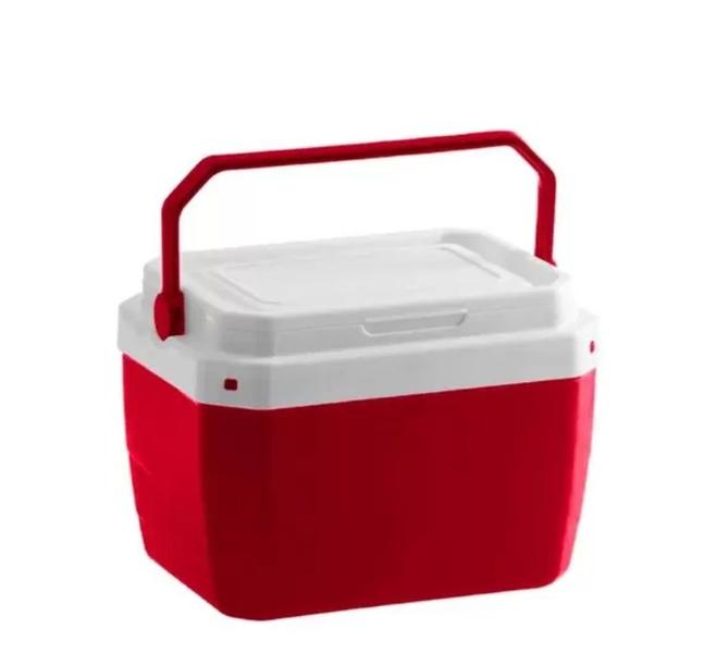 Imagem de Caixa Termica De Plastico Vermelho 17L 39,5X31X25,5Cm Paramount