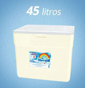 Imagem de Caixa Térmica Grande isopor 45 Litros Cerveja Refrigerante