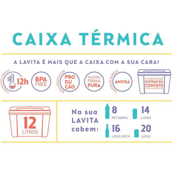 Imagem de Caixa Térmica Lavita 12 L - Azul Color Antigo