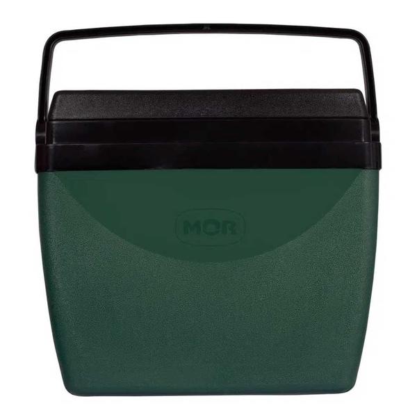 Imagem de Caixa Térmica Mor 34L Verde/Preto - Mantém Bebidas Geladas