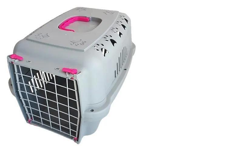 Imagem de Caixa Transporte Falcon Neon Aço Para Cães E Gatos N.3 Pink