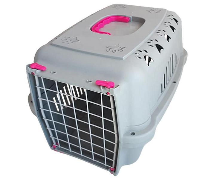 Imagem de Caixa Transporte Falcon Neon Aço Para Cães E Gatos Nº2 Pink