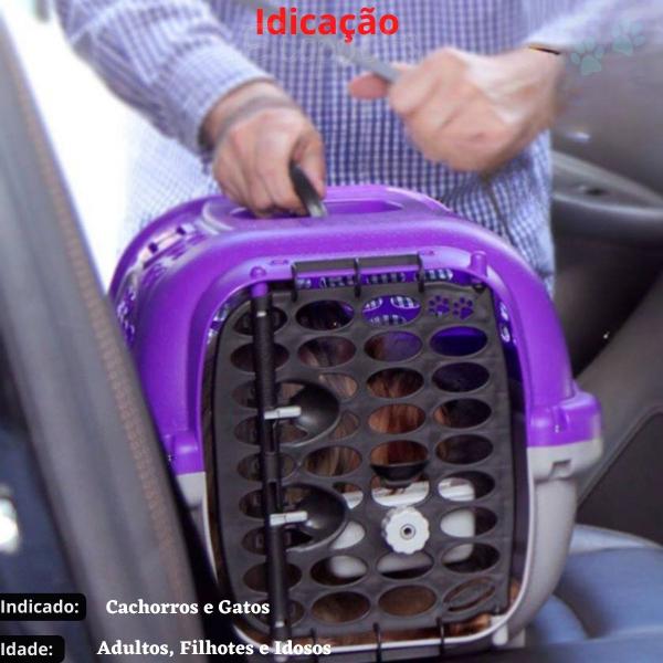 Imagem de Caixa Transporte Nº2 Para Cachorro Cães Gatos Coelhos Pet Shitzu Panther