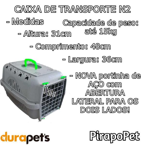 Imagem de Caixa Transporte para Cães e Gatos Durafalcon Neon N2