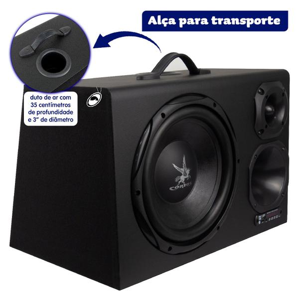 Imagem de Caixa Trio Amplificada CXHC 512 12" 300W 110/220V e 12V Bluetooth Corzus