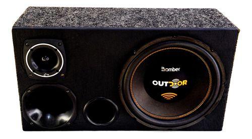 Imagem de Caixa Trio Bomber Outdoor + Radio Bluetooth + Modulo Taramps