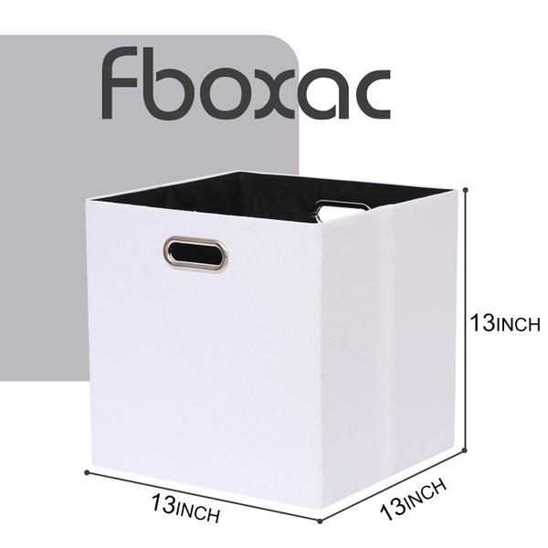 Imagem de Caixas de armazenamento Cube Fboxac, poliéster, dobráveis, 33x33cm, conjunto de 4