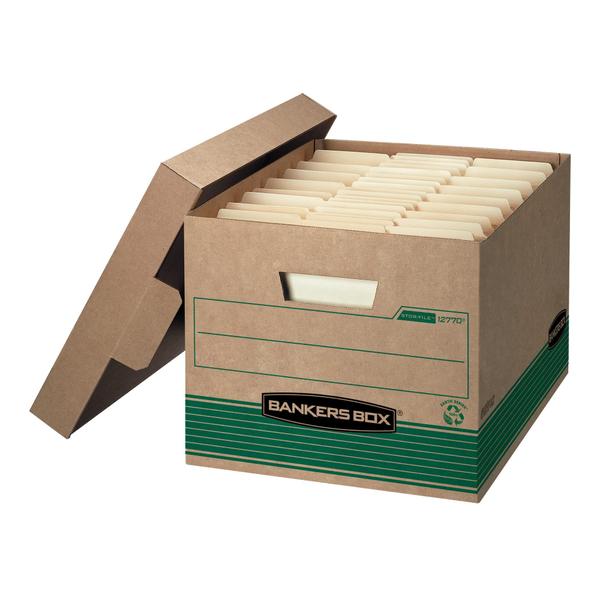 Imagem de Caixas de armazenamento de arquivos Bankers Box STOR/FILE Med-Duty, pacote com 12