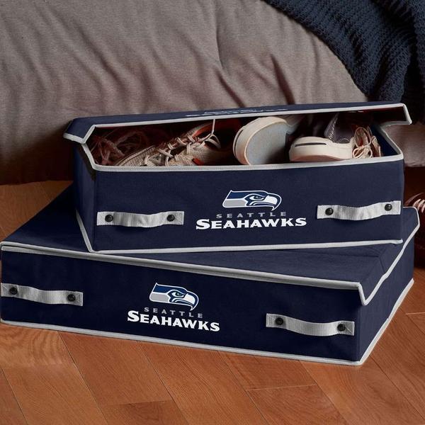 Imagem de Caixas de Armazenamento Franklin Sports NFL Seattle Seahawks - Pequenas