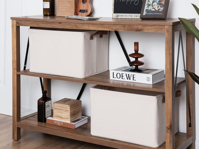Caixas de armazenamento StorageWorks Extra Large, pacote com 2 unidades, cor natural Imagem de Caixas de armazenamento StorageWorks Extra Large, pacote com 2 unidades, cor natural