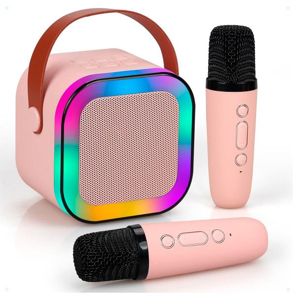 Caixinha Caixa de Som Karaokê Infantil Com 02 Microfones Sem fio Bluetooh - MT BRASIL Caixinha Caixa de Som Karaokê Infantil Com 02 Microfones Sem fio Bluetooh - MT BRASIL