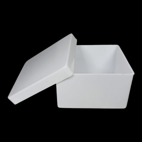 Caixinha De Acrílico Plástico Branco 7cm Grande 20 Unidades - Russo Art Imagem de Caixinha De Acrílico Plástico Branco 7cm Grande 20 Unidades