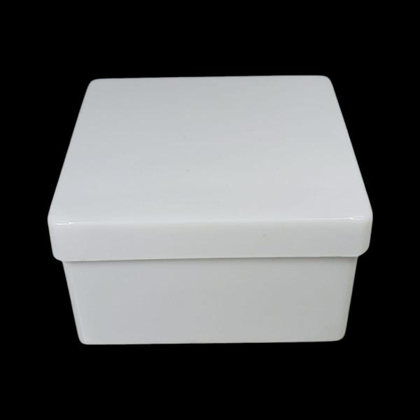 Caixinha De Acrílico Plástico Branco 7cm Grande 20 Unidades - Russo Art Imagem de Caixinha De Acrílico Plástico Branco 7cm Grande 20 Unidades