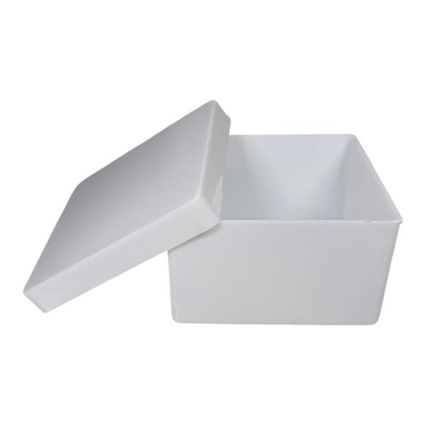 Caixinha De Acrílico Plástico Branco 7cm Grande 20 Unidades - Russo Art Imagem de Caixinha De Acrílico Plástico Branco 7cm Grande 20 Unidades