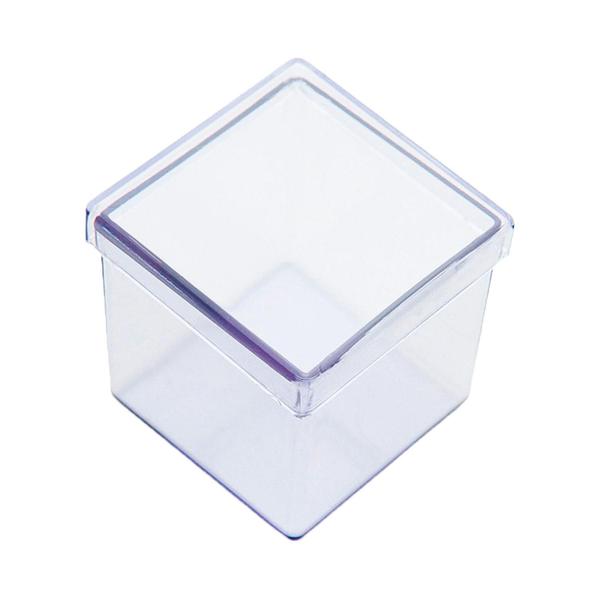 Imagem de Caixinha de Acrílico Quadrada Transparente 5x5cm 10 Unidades