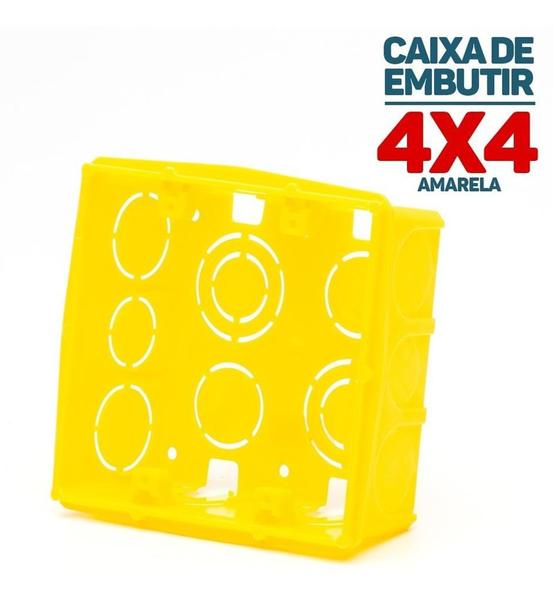 Imagem de Caixinha De Luz Plástica 4x4 Caixa De Embutir - Tramontina