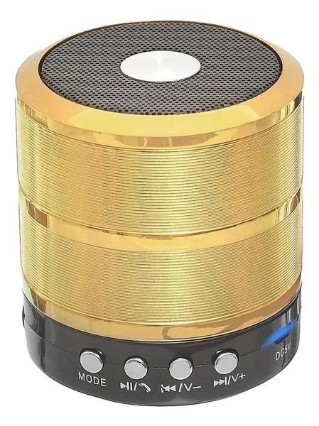 Imagem de Caixinha De Som Grasep D-Bh887 Portátil Bluetooth Dourado