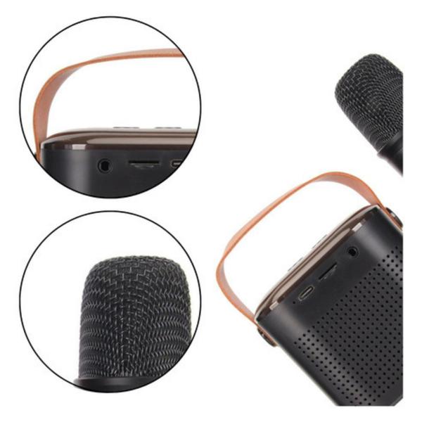 Caixinha de Som Muda Voz Microfone Karaoke Bluetooth Infantil - SAHS Imagem de Caixinha de Som Muda Voz Microfone Karaoke Bluetooth Infantil