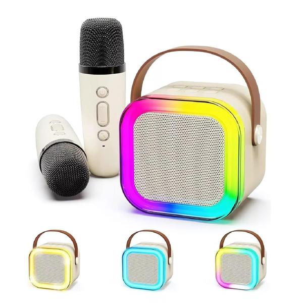 Caixinha de Som Muda Voz Microfone Karaoke Bluetooth Infantil - SAHS Imagem de Caixinha de Som Muda Voz Microfone Karaoke Bluetooth Infantil