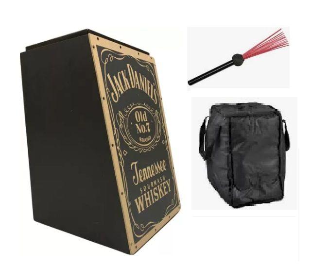 Imagem de Cajon Elétrico Inclinado Jack Daniels Jaguar + Vassoura +BAG