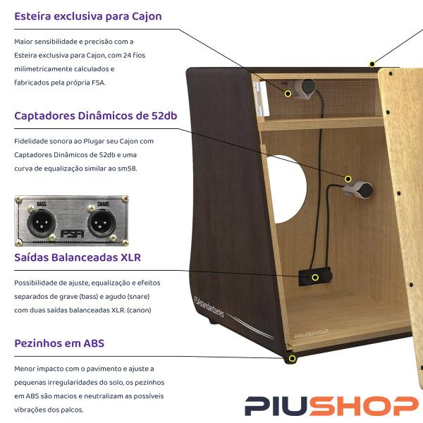 Imagem de Cajon FSA Standard FS2501 Captação Dupla Elétrico