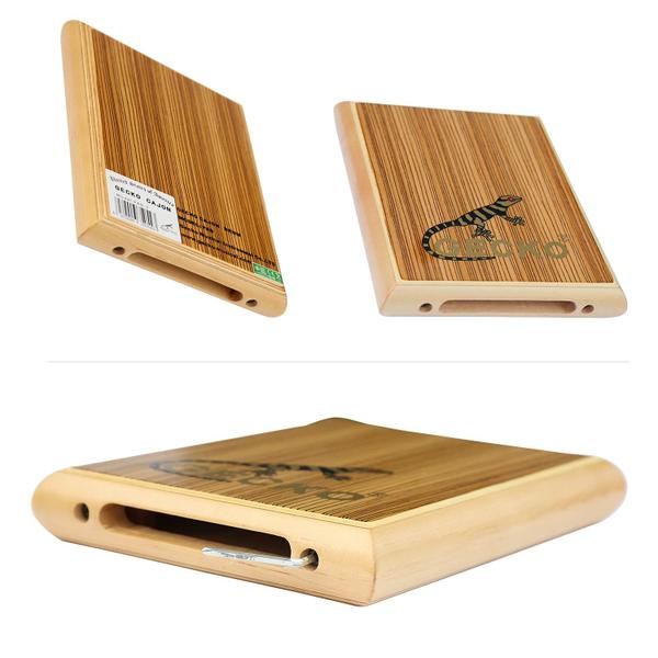 Imagem de Cajon GECKO Travel Zebra Wood com cordas internas de guitarra