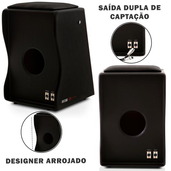 Imagem de Cajón inclinado elétrico  kit de acessórios  preto