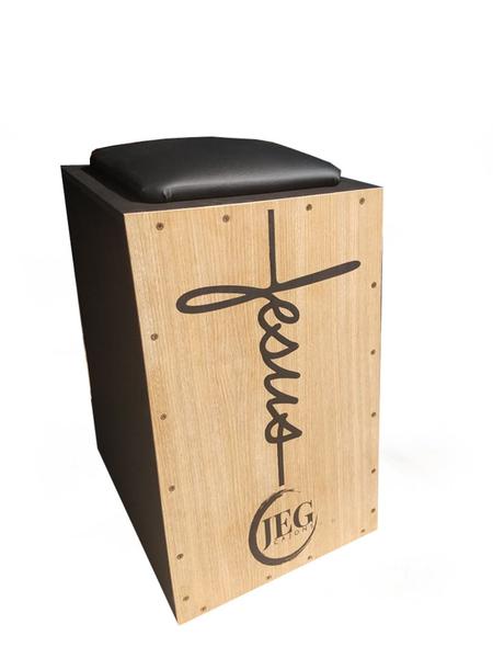 Imagem de Cajon JEG acústico inclinado com assento acolchoado