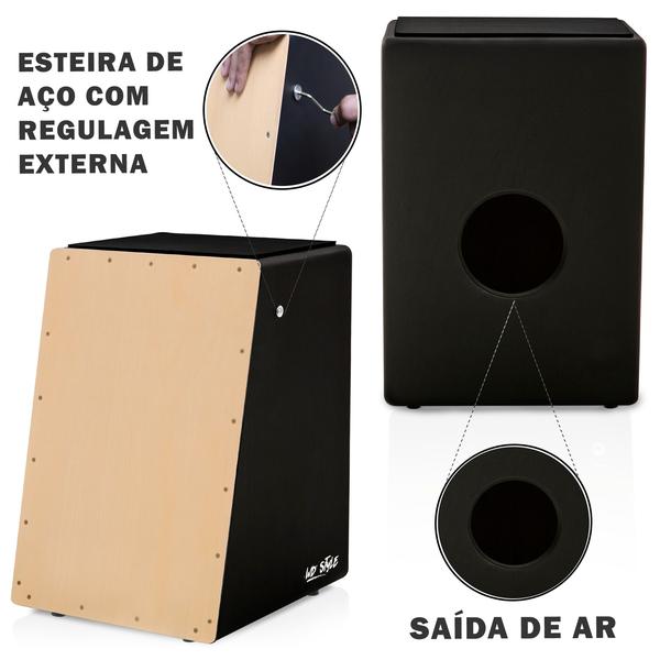 Imagem de Cajón wd style acústico  witler drums  preto  preto