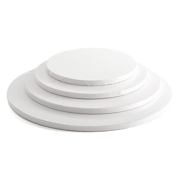 Imagem de Cake Board Circular de MDF Branco 20cm Tabuleiro de Bolo