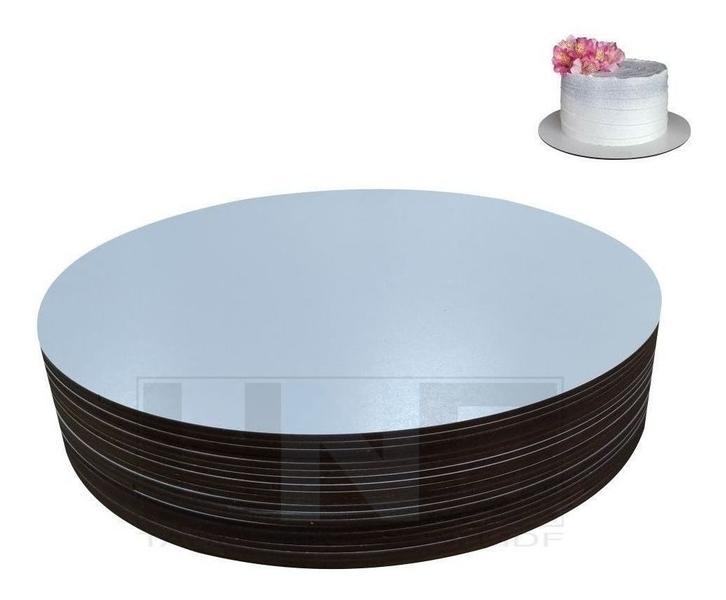 Cake Board Em Mdf Branco Confeitaria 10-15cm 10-25cm Liso - Tabuleiros Uno Imagem de Cake Board Em Mdf Branco Confeitaria 10-15cm 10-25cm Liso