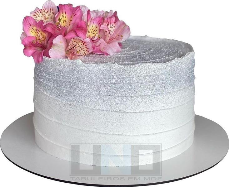 Imagem de Cake Board Em Mdf Branco Confeitaria 10-20cm 10-30cm Liso