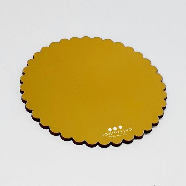 Imagem de Cake Board Margarida MDF Dourado  - 01 unidade - Sonho Fino - Rizzo