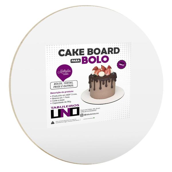 Imagem de Cake Board Para Bolo Confeitaria Em Mdf 18 Cm Com 20 Atacado