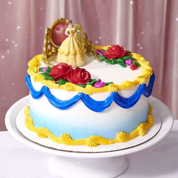 Imagem de Cake Topper DecoSet Disney Princess Belle com estatueta e tiara