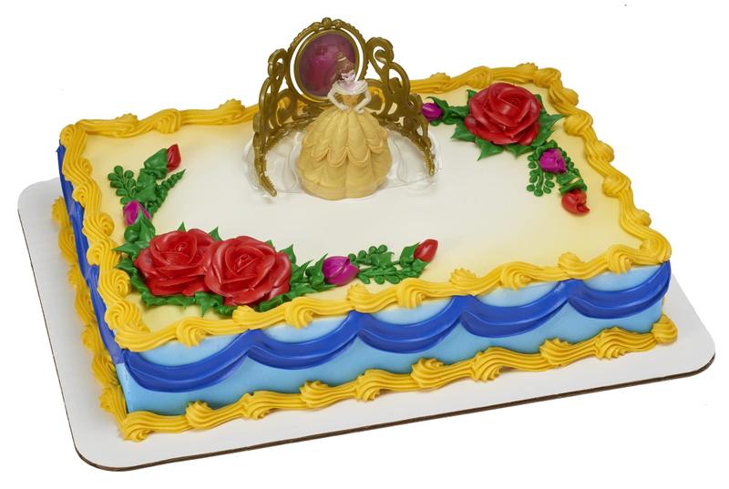 Imagem de Cake Topper DecoSet Disney Princess Belle com estatueta e tiara