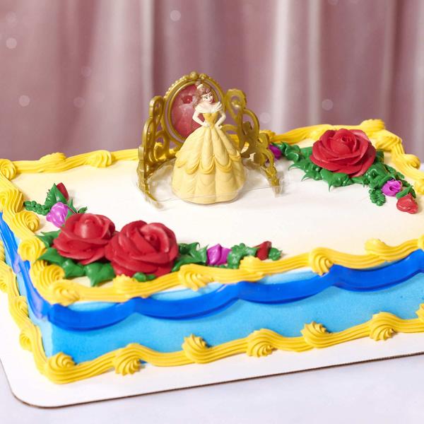 Imagem de Cake Topper DecoSet Disney Princess Belle com estatueta e tiara